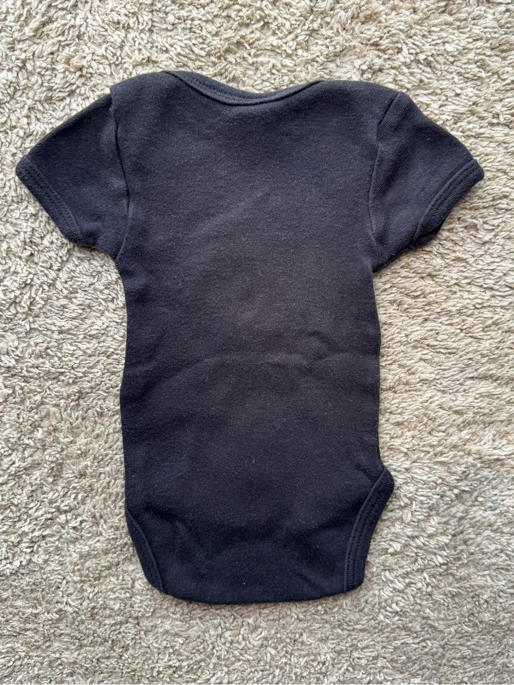 Creations of Grace Baby Bear Black Graphic Bodysuit Newborn Cotton One Piece